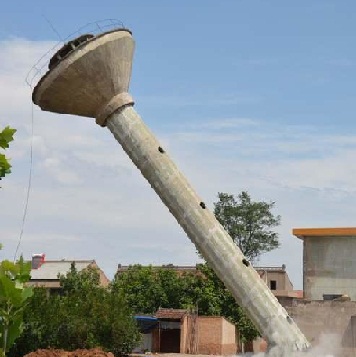 五指山廢棄水塔拆除施工工藝: