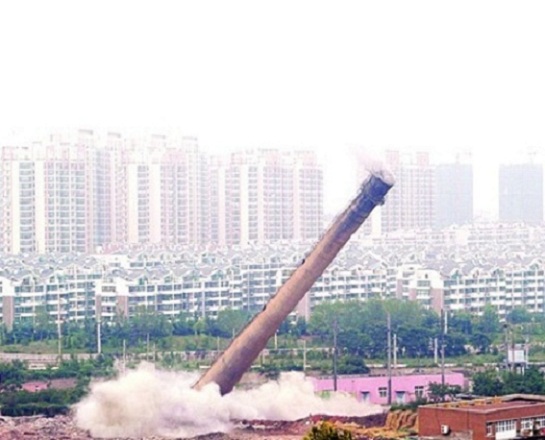 陸豐水泥煙筒整體拆除 定向拆除